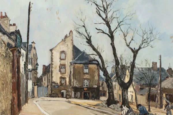 Place de village - Marcel LEPRIN (Cannes 1891 - Paris 1933)