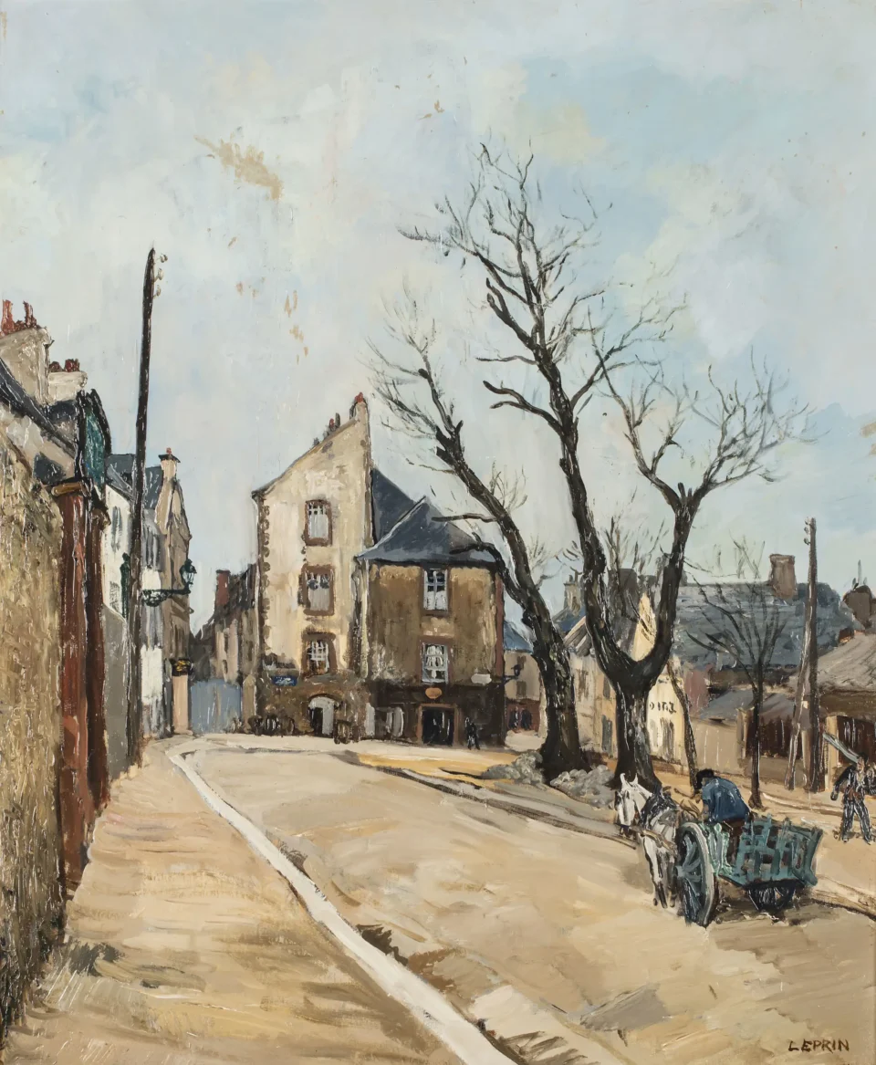 Place de village - Marcel LEPRIN (Cannes 1891 - Paris 1933)