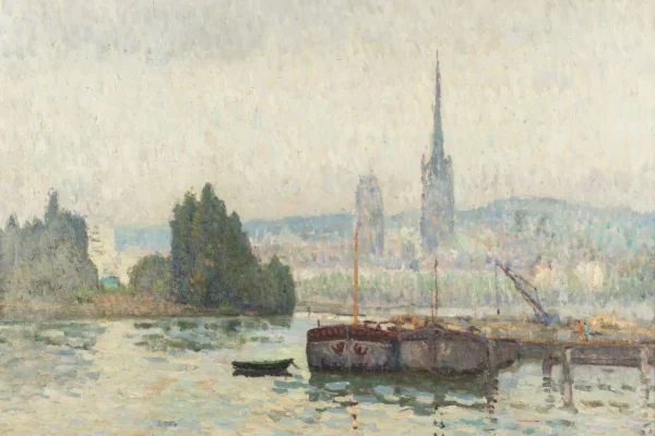 La Seine à Rouen - Albert MALET (Bosc  le Hard 1912 -1986)