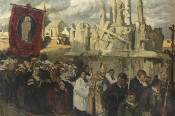 Procession à la chapelle Notre-Dame-de-Tronoen - Lucien SIMON (Paris 1861 - Combrit 1945)