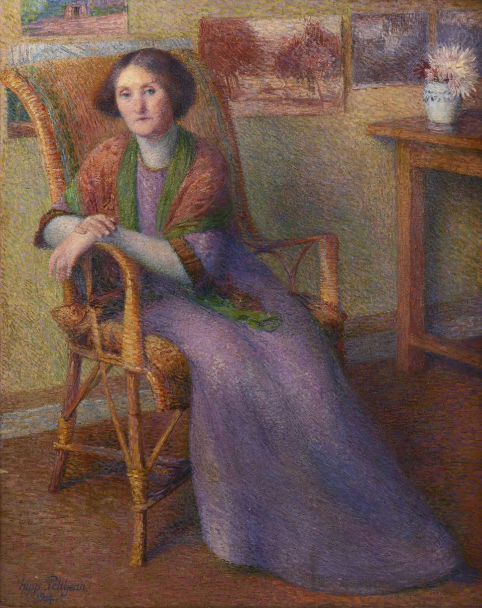 Portrait de sa femme, 1914 - Hippolyte PETITJEAN ( Mâcon 1854 - Paris 1929)