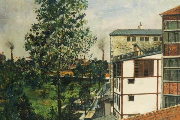 Jardin des Gobelins, vue de la Bièvre, vers 1922 - UTRILLO Maurice (1883-1955)