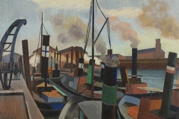 Port de Hambourg, 1907 - Auguste HERBIN (Quievy 1882 - Paris 1960)