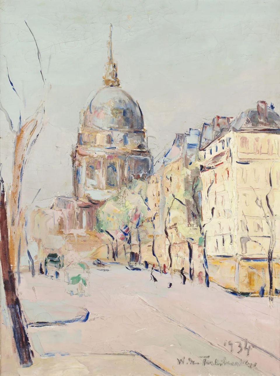 Vue de Paris, le dôme des invalides - Wladimir de TERLIKOWSKI (Poraj 1873 - Paris 1951)