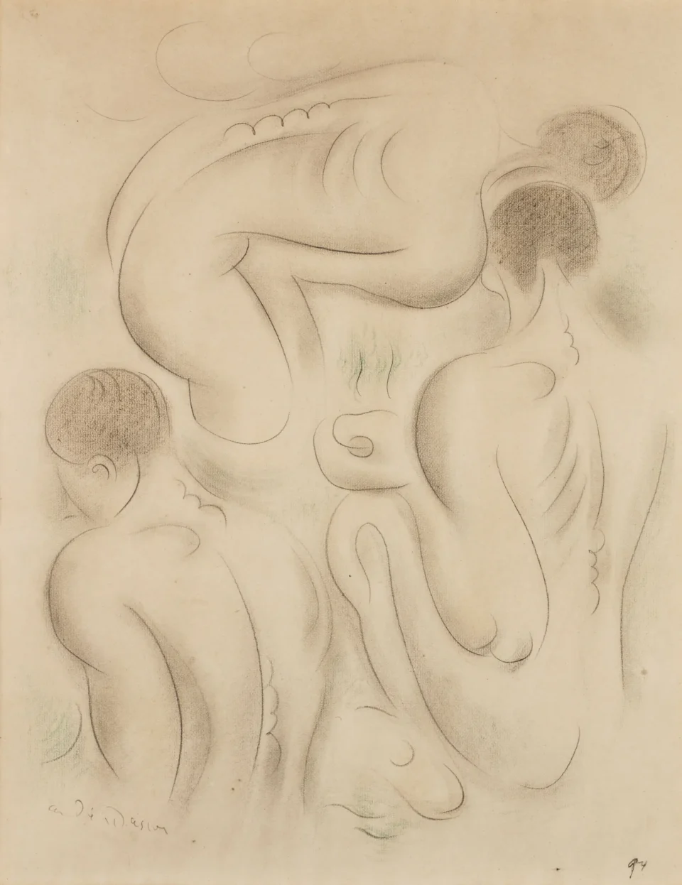 Trois nus, circa 1922 - André MASSON (Balagny sur Therain 1896 - Paris 1987)