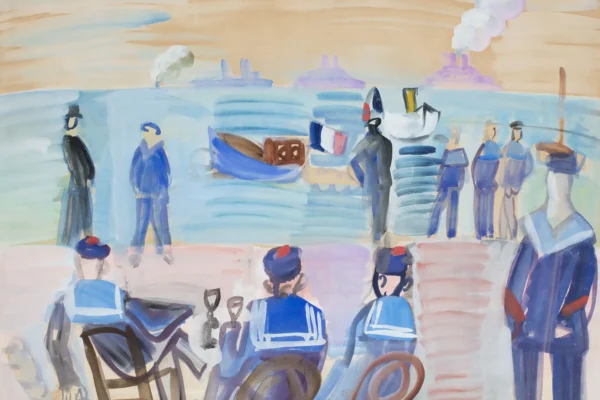 Marins sur la côte, 1925 - Raoul DUFY (Le Havre 1877- Forcalquier 1953)