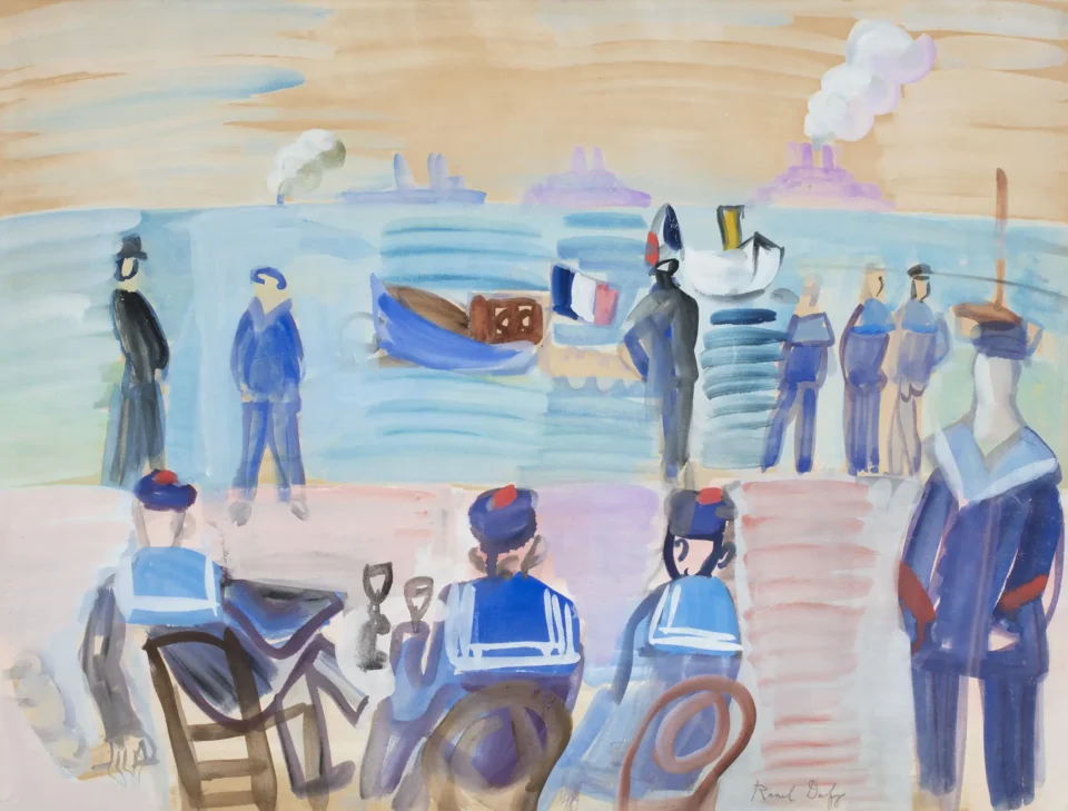 Marins sur la côte, 1925 - Raoul DUFY (Le Havre 1877- Forcalquier 1953)