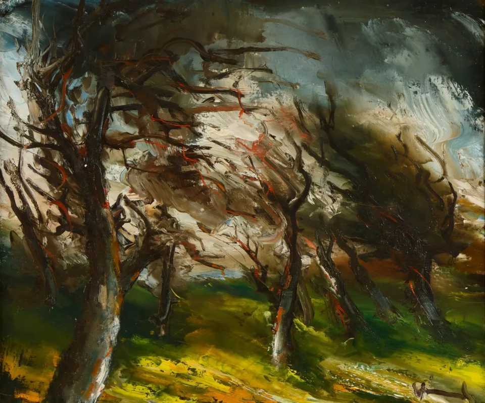 Le verger sous l’orage - Maurice de VLAMINCK  (Paris 1876 - Rueil La Gadelière 1958)