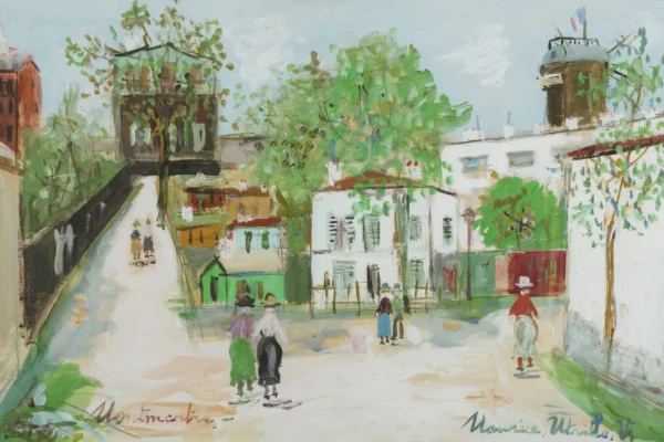 Montmartre, 1950 - Maurice UTRILLO (Paris 1883 - Dax 1955)