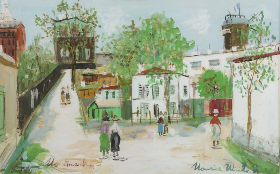 Montmartre, 1950 - Maurice UTRILLO (Paris 1883 - Dax 1955)