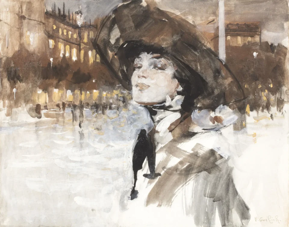 Portrait de femme au chapeau - Victor GUERRIER (1893 - 1968)