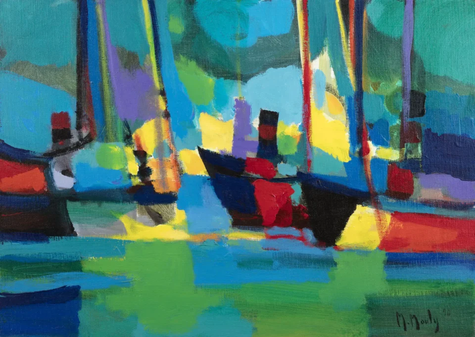 Navires - Marcel MOULY (Paris 1918 - 2008)