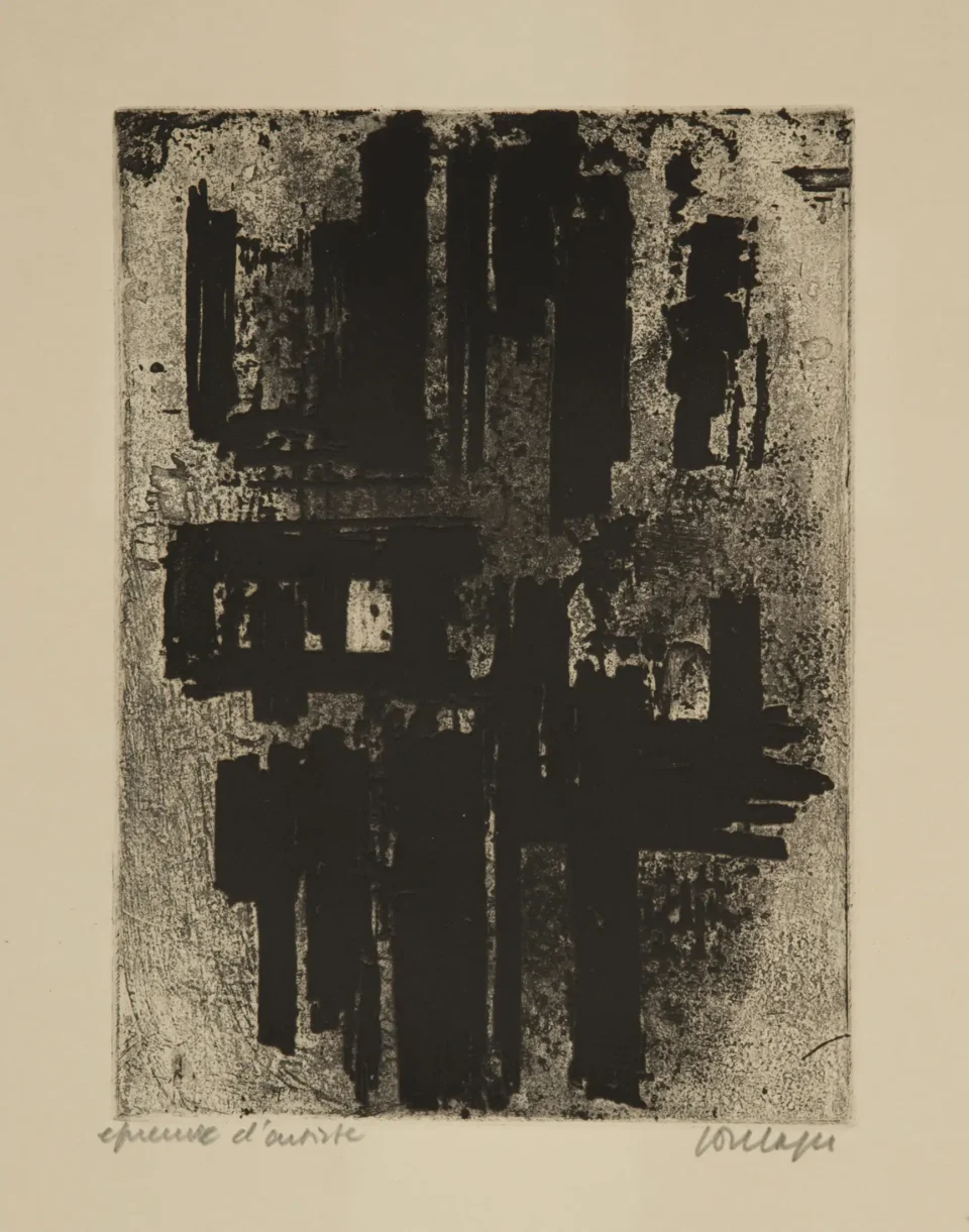 Eau-forte n° IV, 1957 - SOULAGES Pierre (1919)