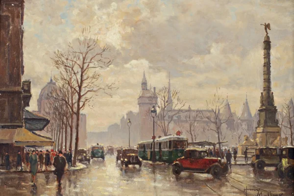 Place du chatelet - Henry MALFROY (1895-1944)