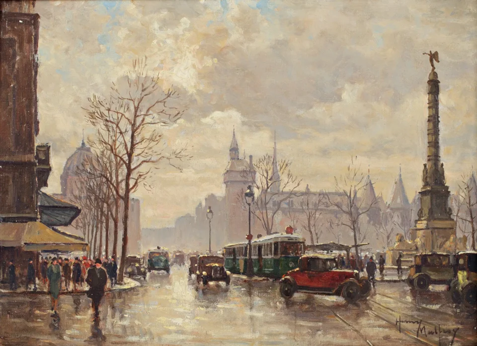 Place du chatelet - Henry MALFROY (1895-1944)