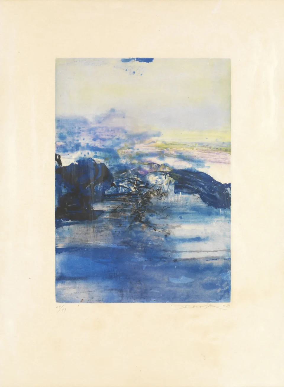 Composition bleue 1981 - ZAO Wou-ki (1921-2013)