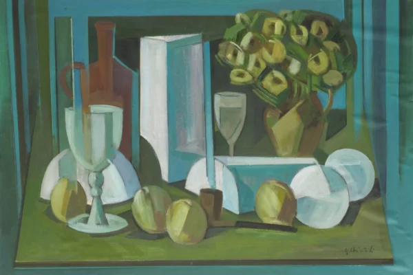 Nature morte au pichet et aux poires - Spiru CHINTILA (1921-1985)