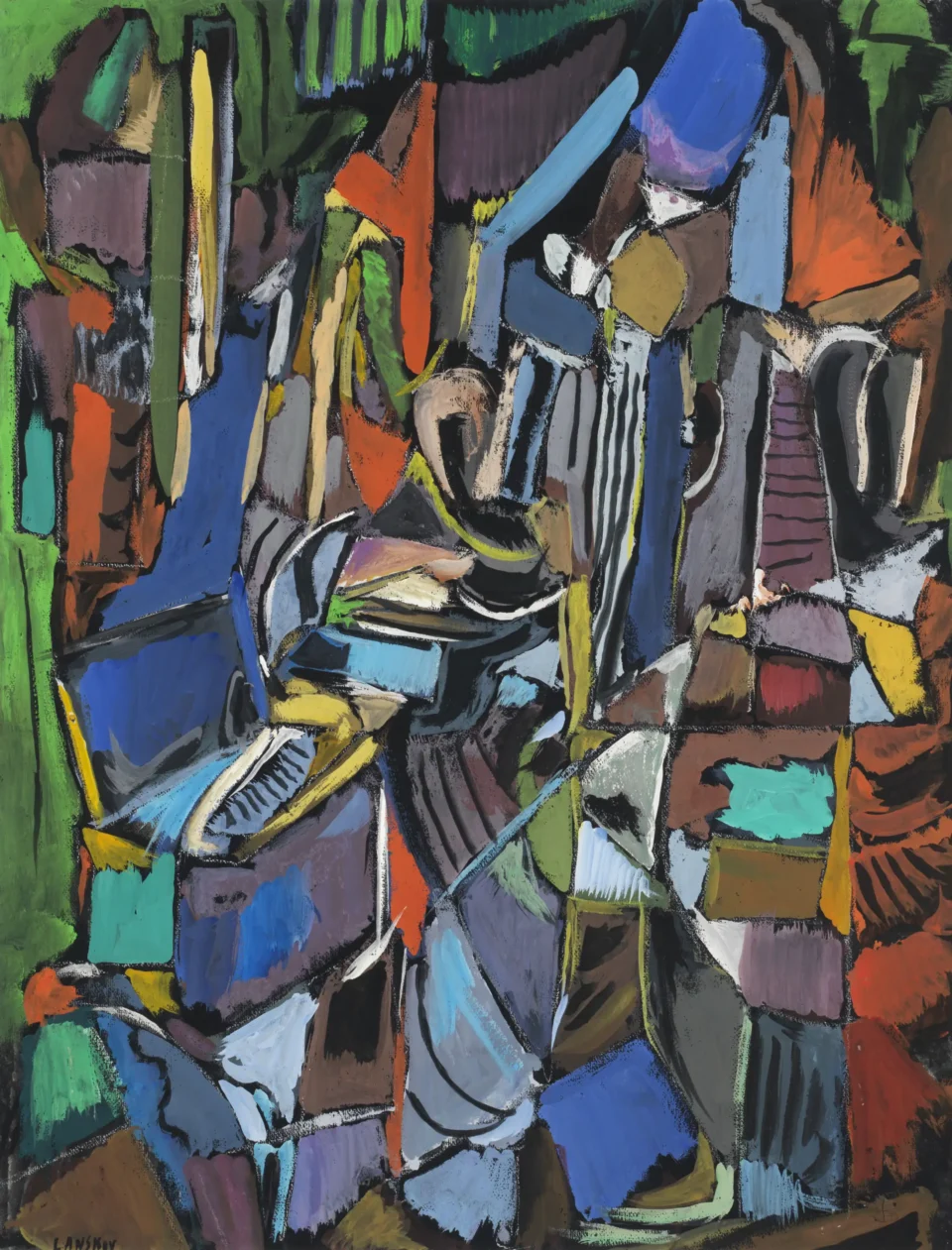 Composition bleue - André LANSKOY (1902-1976)