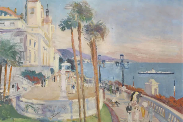 Promenade sur la côte d'Azur - Lucien ADRION (1889-1953)