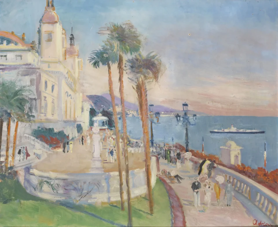 Promenade sur la côte d’Azur - Lucien ADRION (1889-1953)