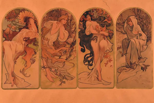 Les Saisons - MUCHA ALPHONSE