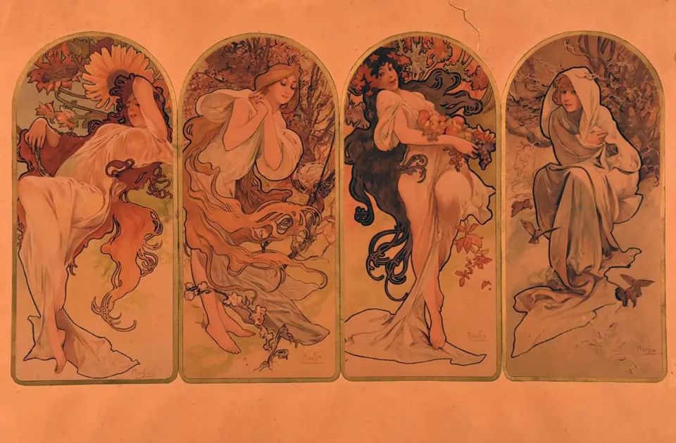 Les Saisons - MUCHA ALPHONSE