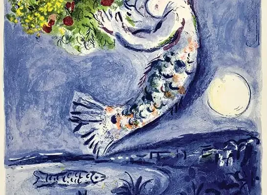 Marc Chagall - Nice Soleil Fleurs Signée par Marc Chagall - CHAGALL MARC