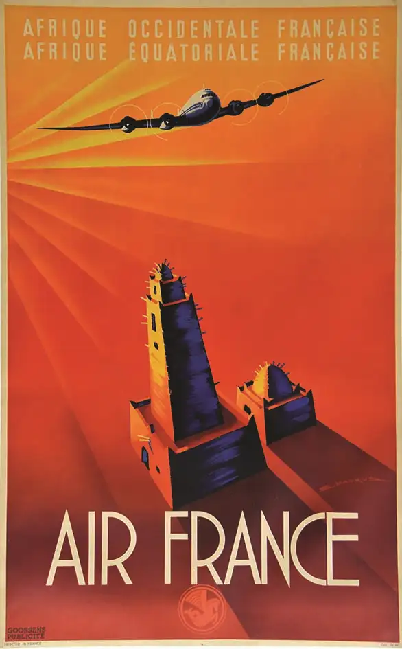 Afrique Occidentale & Equatoriale  Française – Air France vers 1930 - MAURUS  E.