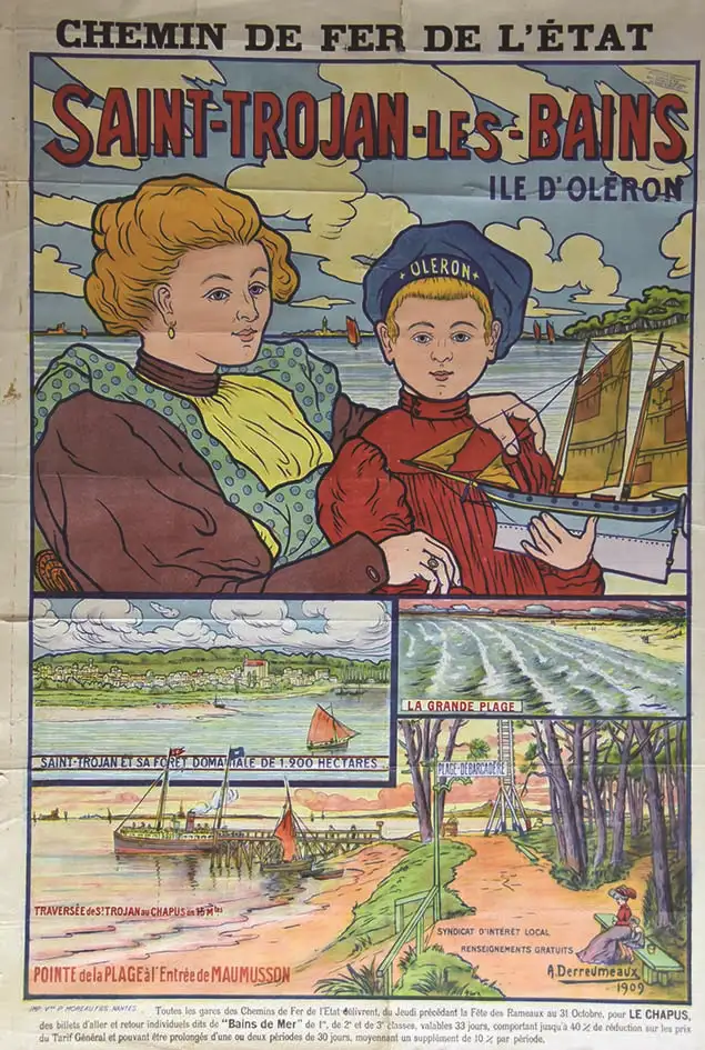 Saint Trujon Les Bains Ile d’Oléron 1909 - DERREUMEAUX A.