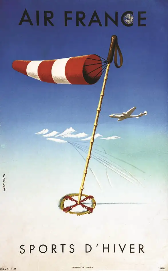 Air France Sports d’Hiver 1951 - COLIN JEAN