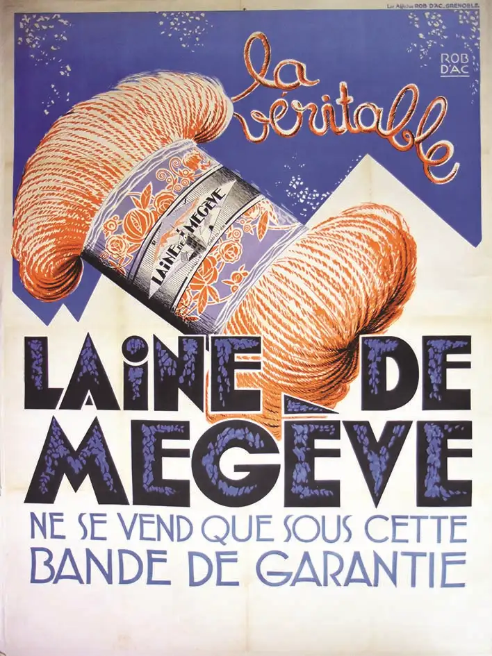 Laine de Megève vers 1930 - D'AC ROB