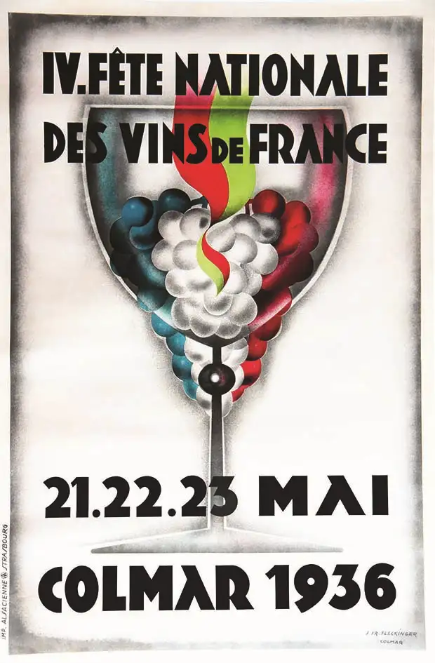 Colmar IV ème  Fête Nationale des Vins de France 1936 - FLECKINGER J. FR.