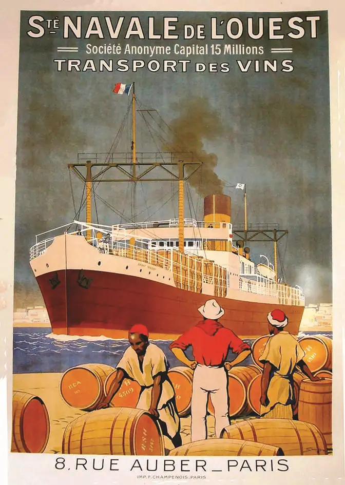 Transport des Vins Société Navale de L’Ouest 1930 - HOOK SANDY