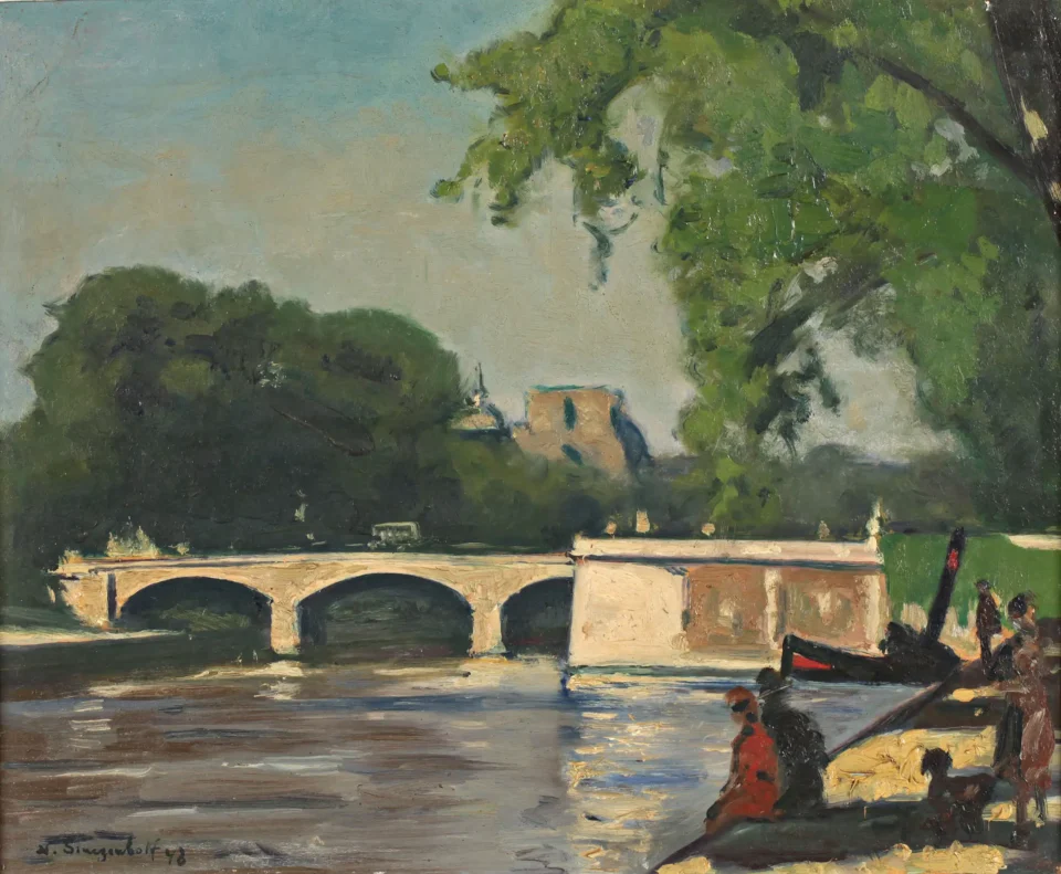 Le pont - Nicolas SINEZOUBOFF (1891-1956)