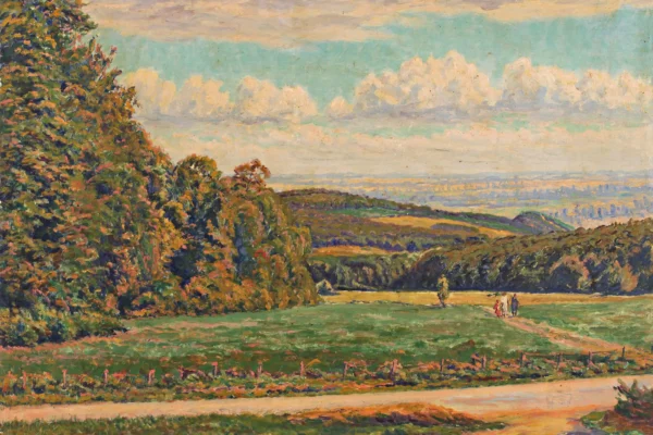 Paysage de campagne, 1930 - Gustave Camille Gaston CARIOT (1872-1950)