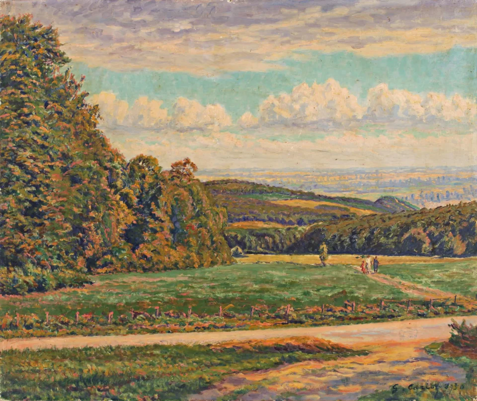 Paysage de campagne, 1930 - Gustave Camille Gaston CARIOT (1872-1950)