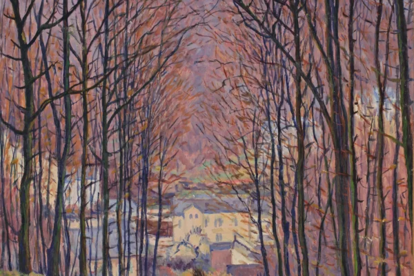 Chemin et sous-bois, 1932 - Gustave Camille Gaston CARIOT (1872-1950)