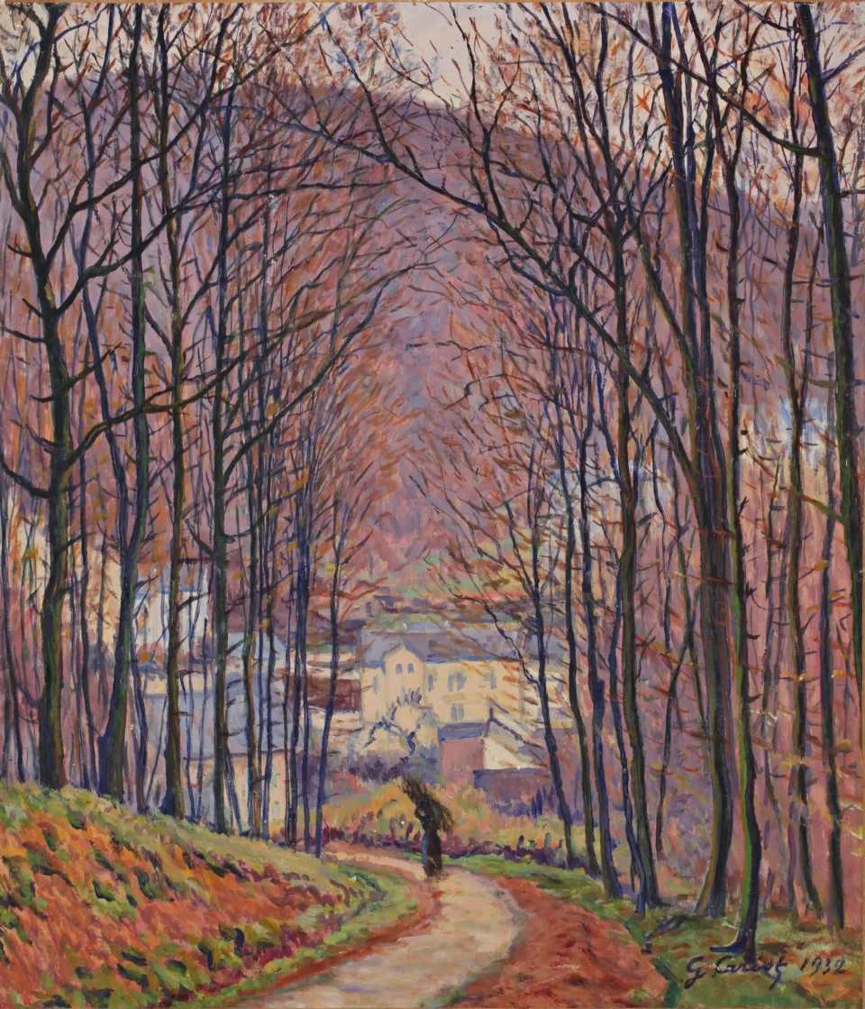 Chemin et sous-bois, 1932 - Gustave Camille Gaston CARIOT (1872-1950)