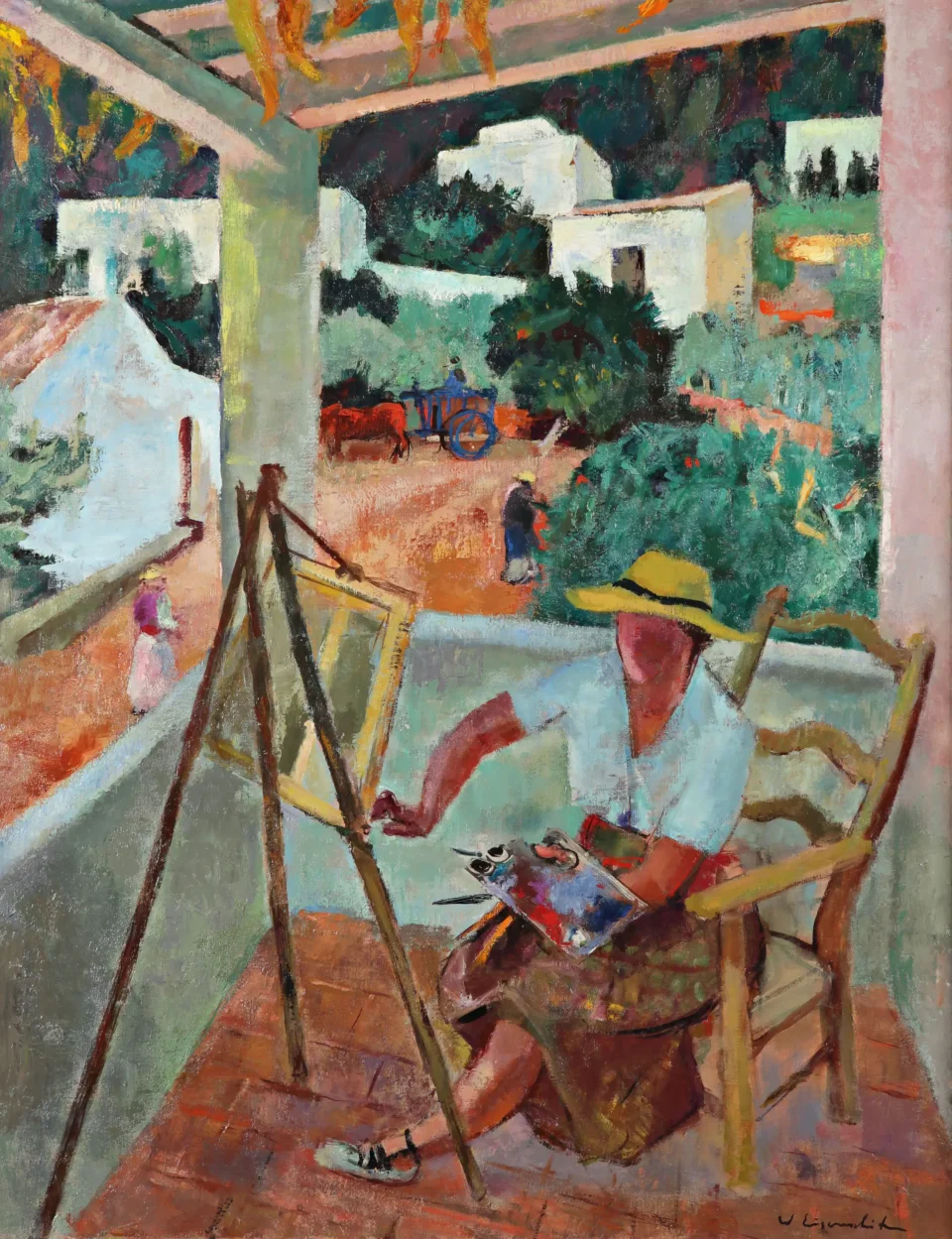 La terrasse - Willy EISENSCHITZ (1889-1974)