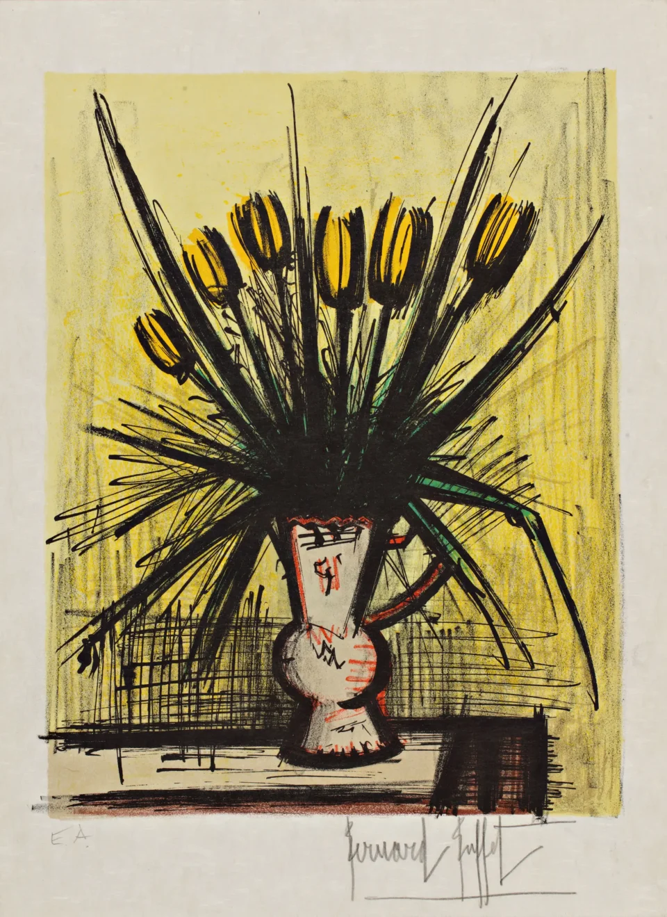 Les tulipes - Bernard BUFFET (1928-1999)