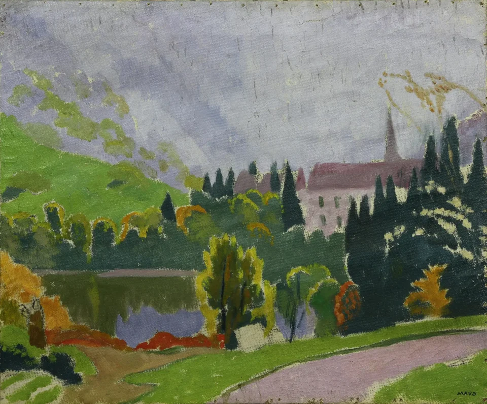 La Chartreuse du reposoir, à l’étang, 1942 - Maurice DENIS (1870-1943)