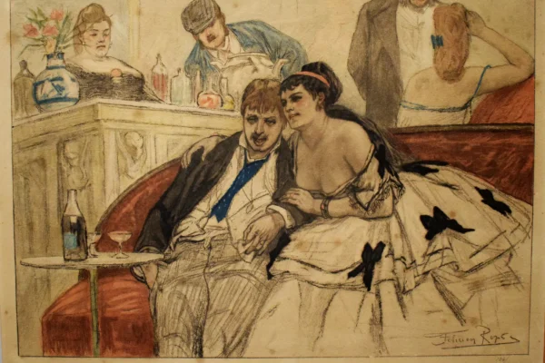 Le Grandin Ivre - D'après Felicien Rops (1833-1898) par BERTRAND