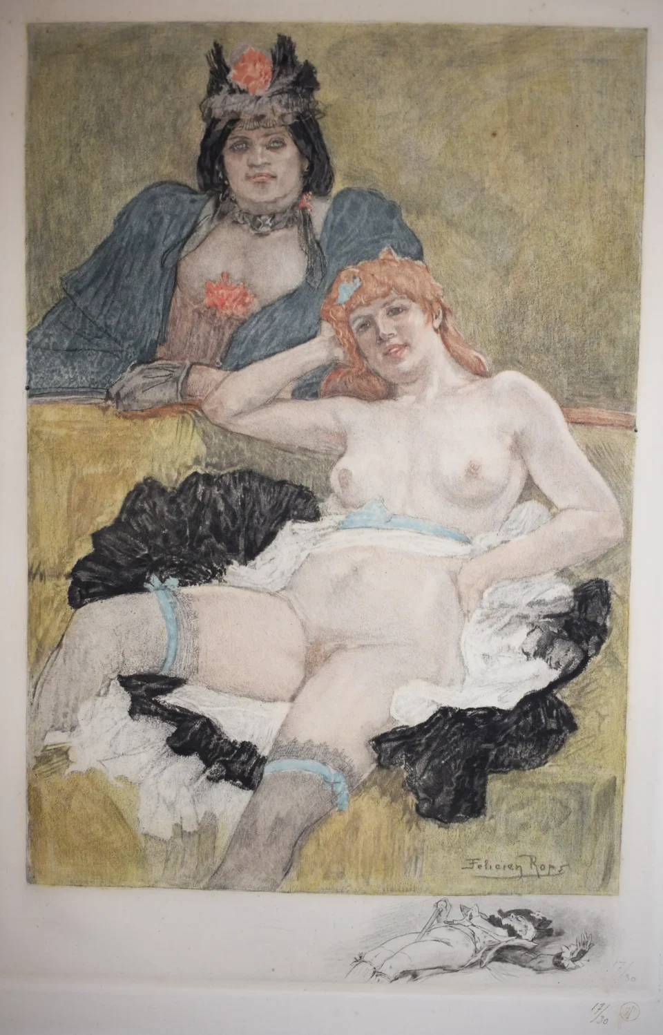 Les deux amies - D'après Felicien Rops (1833-1898) par BERTRAND