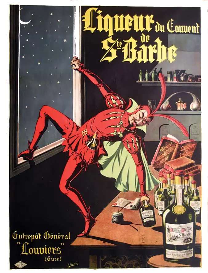 Liqueur du Couvent de Sainte Barbe     vers 1920 - CONCHON L.