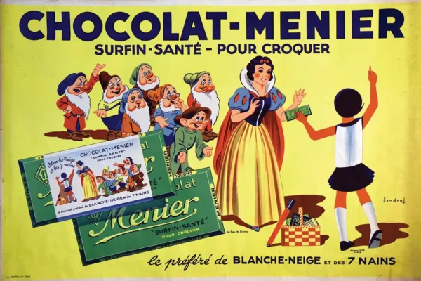 Chocolat Menier Blanche Neige     1937 - SENDRAF d'Après EDIA