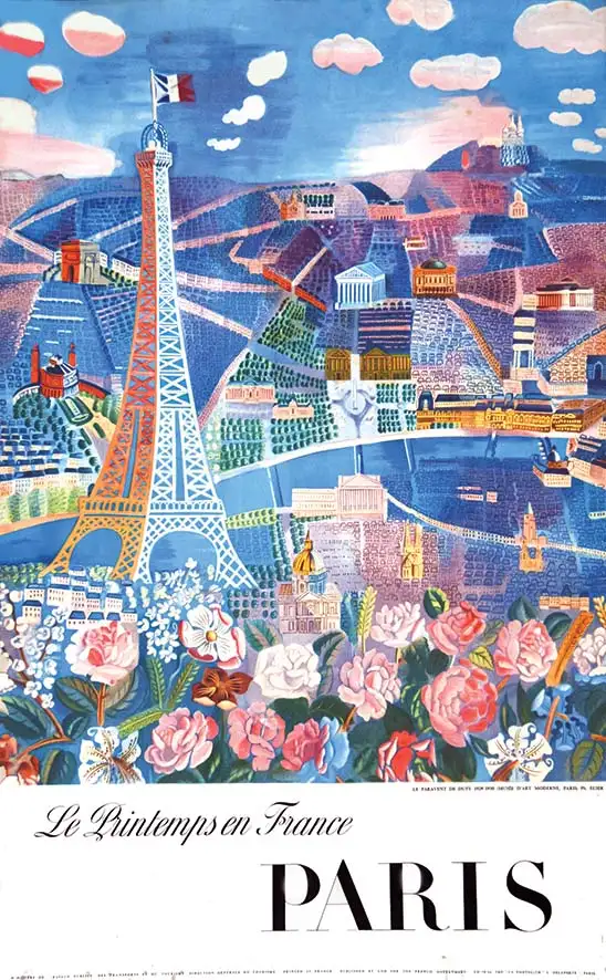 Paris – Printemps En France – Paravent De Dufy     1958 - DUFY RAOUL