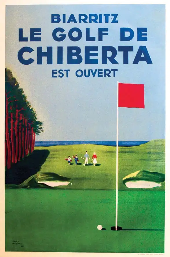 Golf de Chiberta Biarritz     1948 - MAXWELL JACK