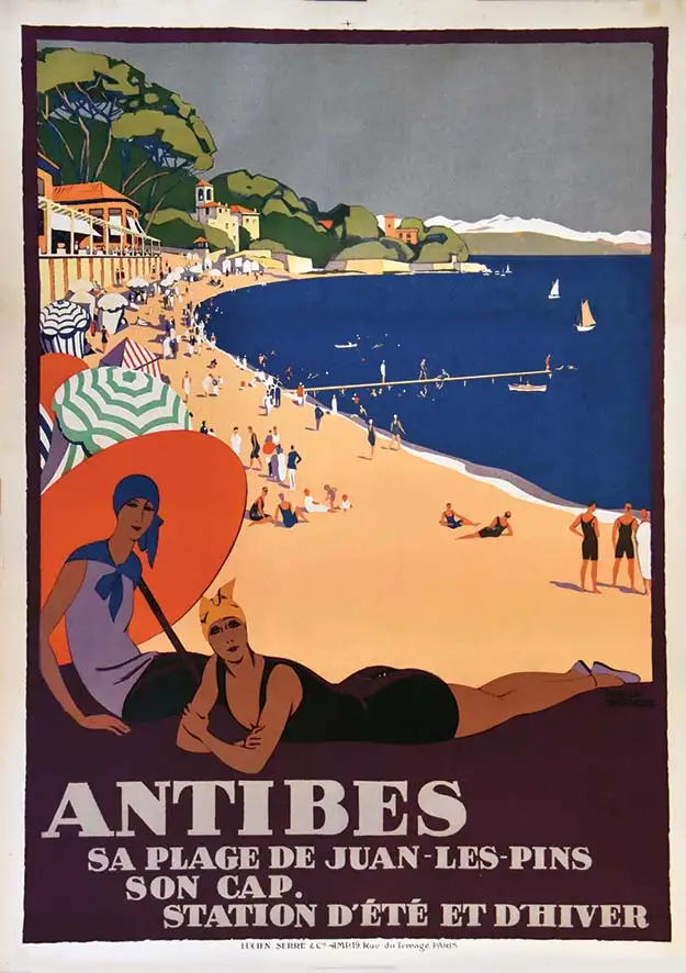 Antibes Sa Plage Juan Les Pins PLM     1926 - BRODERS ROGER