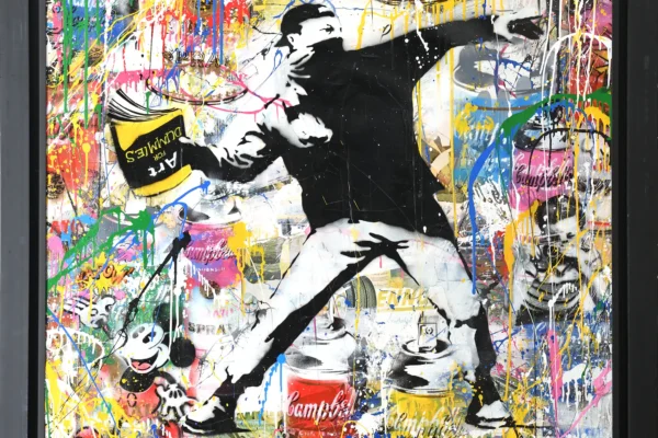 Banksy Thrower,2014 - MR.BRAINWASH (né en 1966)