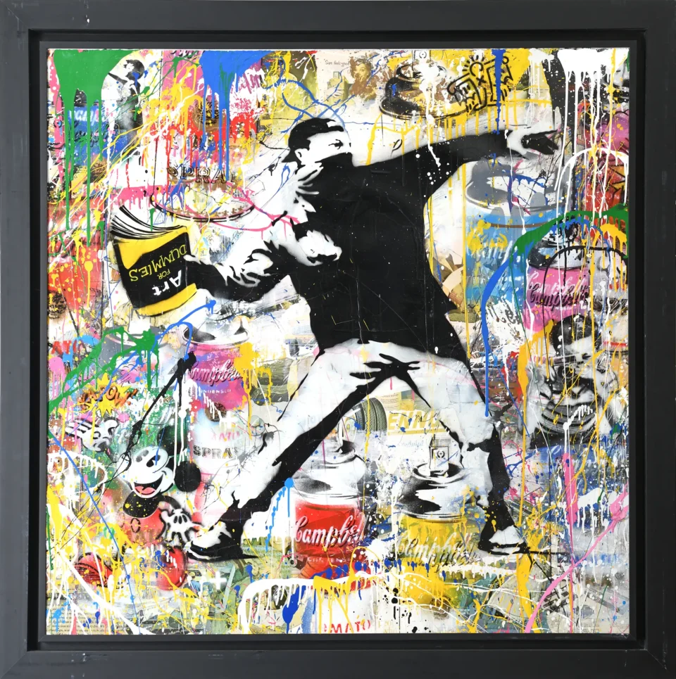 Banksy Thrower,2014 - MR.BRAINWASH (né en 1966)